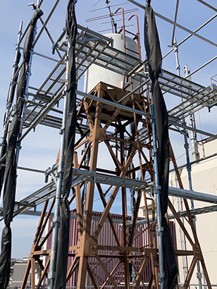 大田区にて鉄塔解体工事